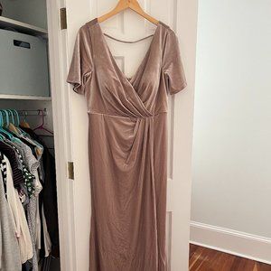 Revelry Giselle Dress in Champagne (Velvet)